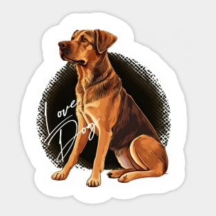 Lucky German Shepherd Sticker